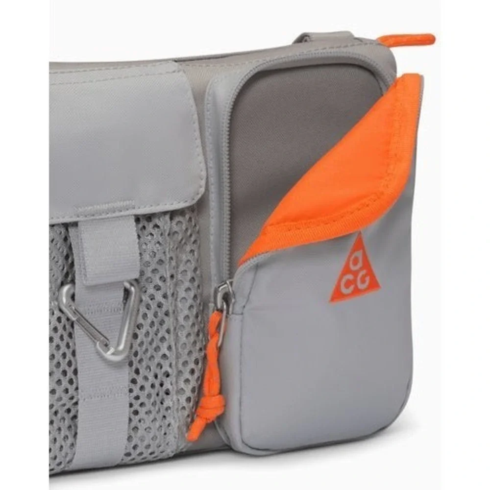 Nike ACG DAYMAX Cross-Body Bag HJ8180-009 Gray / Orange New